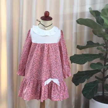 váy thu hoa đuôi cá trẻ em size 4-8